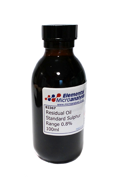 DISCONTINUED

Residual Oil Standard Sulphur Range 0.8%  100ml

Petroleum Distillates N.O.S 3 UN1268